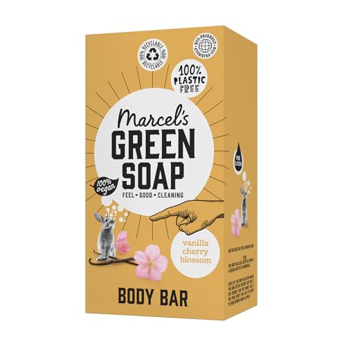 Marcel's Green Soap - Dusch Bar Vanille & Kirschblüte - Dusch...