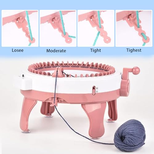 Yneeylq JT076 Knitting Machine,48 Needles Knitting Machines,Smart Weaving Knitting Loom,Diy Knitting Board Rotating Machines thumb #2