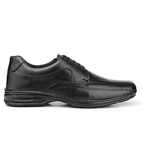 Sapato Oxford Social Masculino Casual Preto Com Palmilha Anatomica (42)
