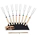 Y-me Marshmallow Roasting Sticks, Smores Sticks for Fire Pit, Smores Kit for Fire Pit, Smores Skewers for Fire Pit, Marshmallow Sticks for Campfire, Hot Dog Sticks for Campfire, Set of 8, 32 Inch