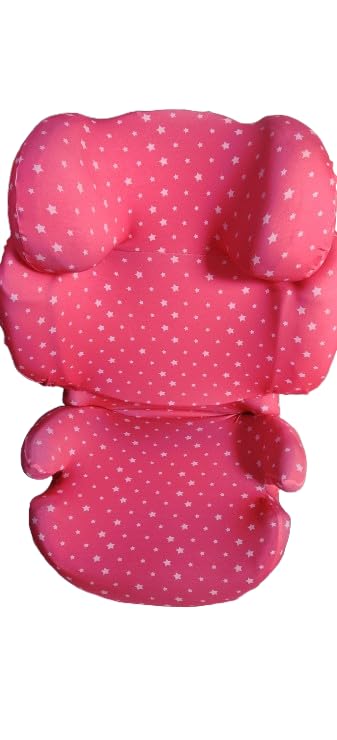 moon-bebe Funda Compatible con Silla de Coche Cybex Solution Q2 Fix (ROSA)