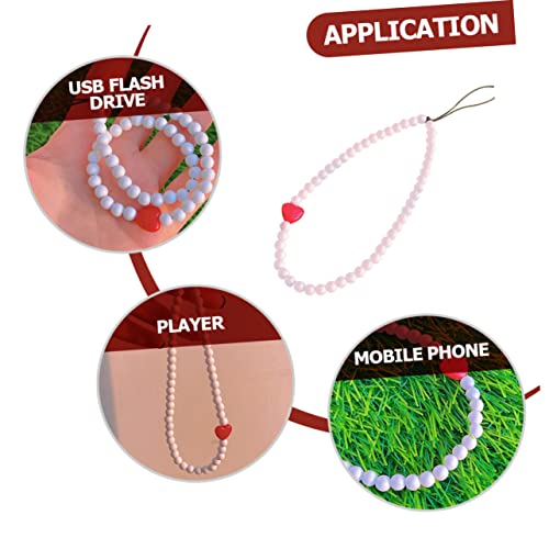 Charm de téléphone suspendu perles colorées Operitacx accessoire unique anti-perte - 5