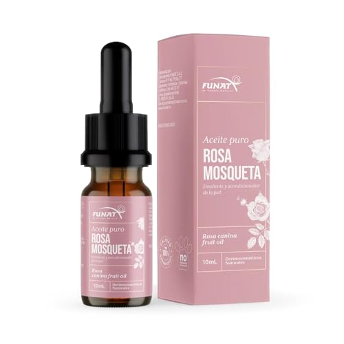 FUNAT 100% Pure Rosehip Oil –Facial & Skin Moisturizer – 0.3 FL OZ | Aceite de Rosa Mosqueta Puro