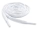 OrthoStep Oval Athletic White 45 inch Shoelaces 2 Pair Pack