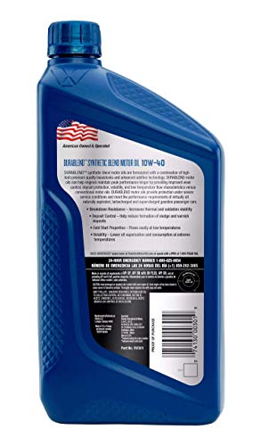 Valvoline Aceite para Motor Semi-Sintético 10W-40 1 QT x6 miniatura 3