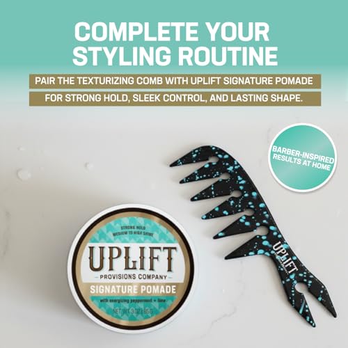 Peine Uplift Provisions texturizador dientes anchos negro miniatura 7