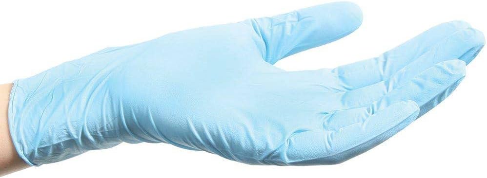 ForPro Disposable Nitrile Gloves, Chemical Resistant, Powder-Free, Latex-Free, Non-Sterile, Food Safe, 4 Mil, Black, Medium, 100-Count : Health & Household