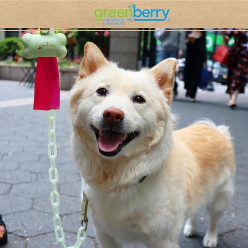 Image of Greenbone Biobase Christmas-Themed Pet Waste Bag Refills: 10 Rolls - 120 Refills, Red
