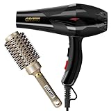 3500W Professioneller Ionen-Haartrockner mit 45mm Rundbürsten-Set, AC Motor Föhn mit Diffusor & Stylingdüsen, Heiß- & Kaltluft für schnelles Trocknen und Frizz-Kontrolle bei langem Haar