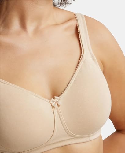 Image of Jockey ES24 Plus Size Bra | Wirefree | Non Padded | Full Coverage with Plush Lining Cup| Super Combed Cotton Elastane Fabric