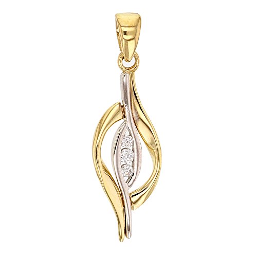 Pendentif en or jaune et blanc 396193, le cadeau idéal pour marquer un grand moment