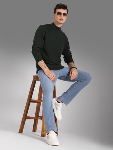 Image of HIGH Star Men's Cotton High Neck Sweater