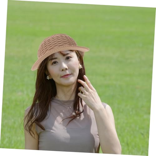 FRCOLOR Baseball Cap for Men and Women Breathable Outdoor Sports Hat Wide Brim for Sun Stylish Design for Activities Fit Khaki4