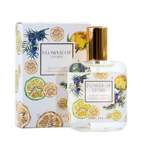Girl Perfume Fruit Fragrance Fresh Fragrance Maiden Natural Lasting Student Eau de Toilette 1 Fl Oz (30ML, Lemon)