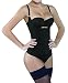 Camellias Women Seamless Firm Body Control Bodysuit Thong Body Shaper Slimmer Shapewear Black , SZ7095-Black-2XL