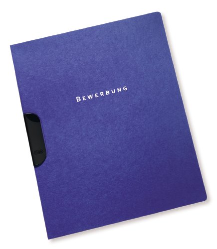 Oxford Bewerbungsmappe A4, Aus Karton, Klemm-Mappe, Dunkelblau, 10er Pack