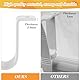 3 Stück Gardinenstange Halterung Gardinenstangen Halter Curtain Rod Holder Metall Vorhangstange Halter mit Schrauben vorhangstangenhalter für Wohnzimmer Schlafzimmer Vorhangstangen Wände-Weiß