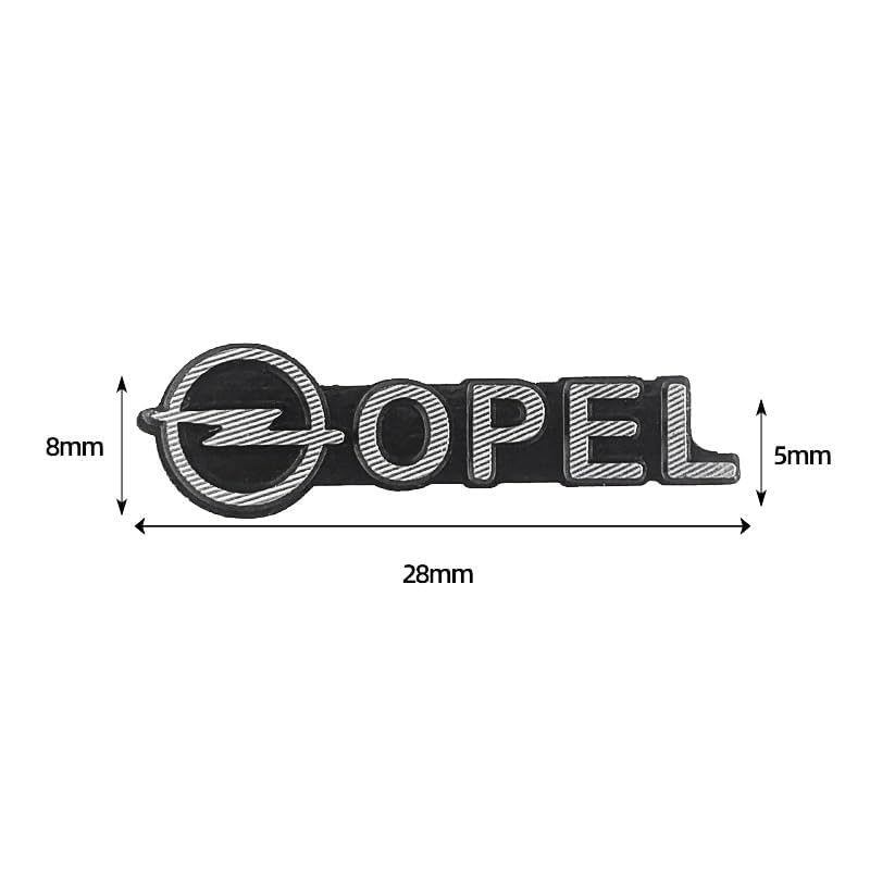 MYYULONG 3D Auto Metall Logo Emblem Aufkleber für Opel Vauxhall Vectra 2000-2009, Chrom Stereo Karosserie Abzeichen Styling DIY Dekoration Sticker Tuning Zubehör
