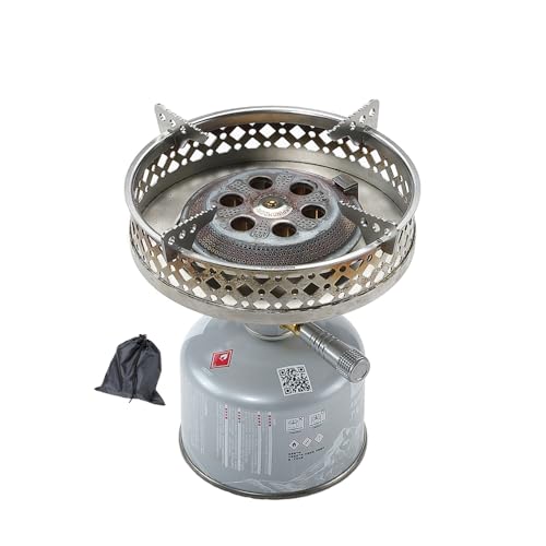 CAMPINGMOON Portable Camping Canister Top Stove with Pot Stand OD-4/OD-4-ST