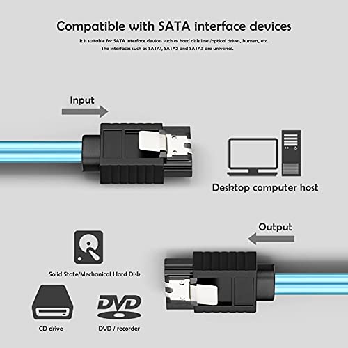 Cable SATA III 7 Pin a 7 Pin para disco duro 1m miniatura 3