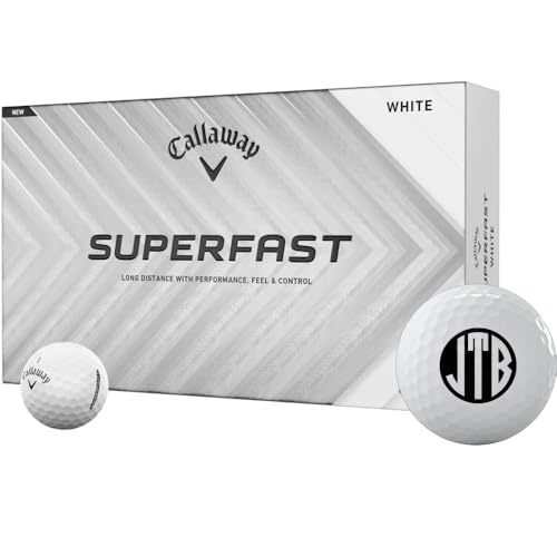 Callaway Golf Superfast Monogrammed Golf Balls - 15 Pack - 2025 Model