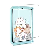 YEBOLU for iPad Mini 6 Case Kids Girls 8.3 Inch 2021 with Screen Protector Shoulder Strap Cartoon Cute Kickstand Silicone Childproof Protective Tablet Cover for iPad Mini 6th Generation, Green blue