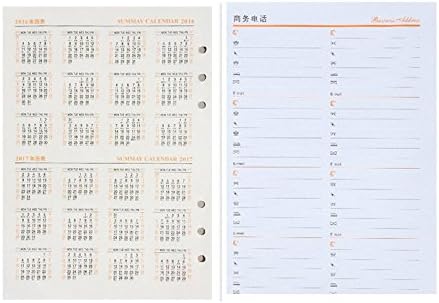Liying PU Leather Business Multi-function Zip-Around A5 Notebook Calendar Calculator Built-in Week Day to Page Memo Daily Diaries Wallet Manager Executive Compact Folder Wirebound Ruled Journal Receipt Money Card Wallet Black