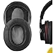 Geekria QuickFit Cuir protéiné Oreillettes de Remplacement pour Sony MDR-1A, MDR-1ADAC Casque Coussinets d'oreille Coussins, Pièces de réparation d'oreillettes(Noir)