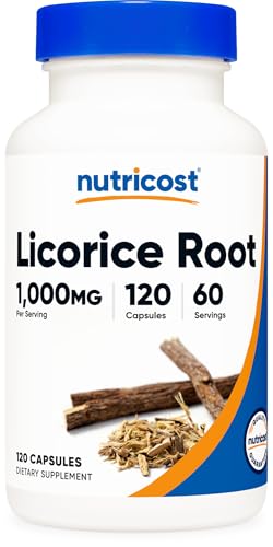Nutricost Licorice Root 500mg, 120 Capsules - Non-GMO, Gluten Fre...