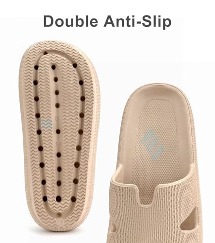 Image of Haifago Cloud Slippers for Womens Soft Foam Recovery Slides, Pillow Cushion Sandals for Women, House Bathroom Dorm Shower Essentials