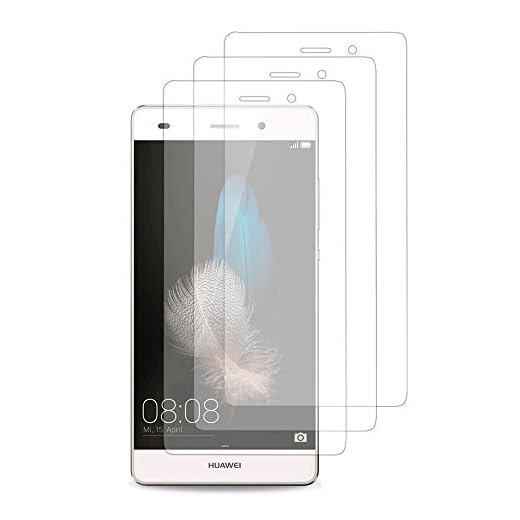 ANNART Huawei P8lite ALE-L21/ P8 Lite ALE-L04 [3 stycken] Skärmskyddsfilm i härdat glas för Huawei P8lite ALE-L21/P8 Lite ALE-L04 - transparent