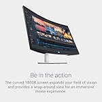 Dell S3221QS 32 Inch Curved 4K UHD (3840 x 2160), VA Ultra-Thin Bezel Monitor, 60Hz, 4MS Response Time, 90% DCI-P3, 99% sRGB, AMD FreeSync, HDMI, DisplayPort, Built in Speakers, VESA Certified, Silver - Image 3