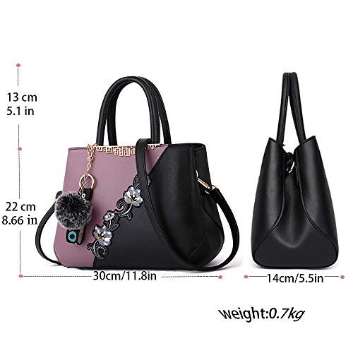 Elda Purses And Handbags For Women Embroidery Top Handle Satchel Fashion Ladies Shoulder Bag Tote Purse Messenger Bags #TOP3