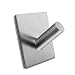 KES SUS 304 Stainless Steel 3M Self Adhesive Hook Key Rack Garage Storage Organizer Stick On Sticky Bathroom Kitchen Towel Hanger Wall Mount Contemporary Style, Brushed Finish, A7063