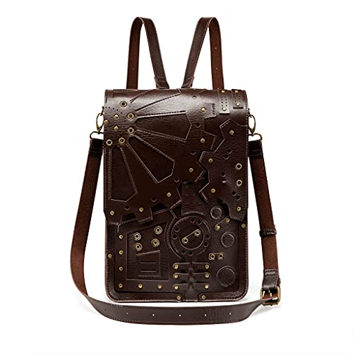XAGMODSHN Bolso bandolera retro para Halloween, café, Talla única