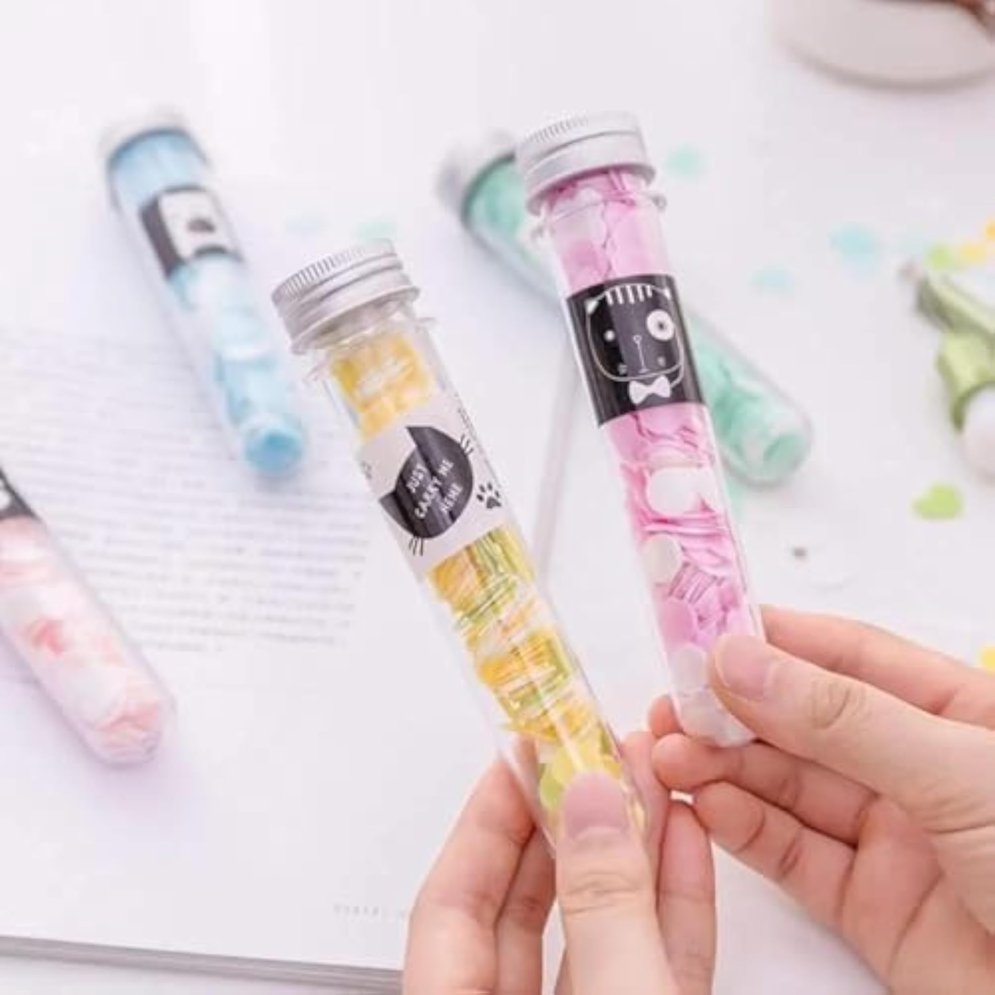 Travel Paper Soap Sheets in Test Tube, Disposable Hand Wash