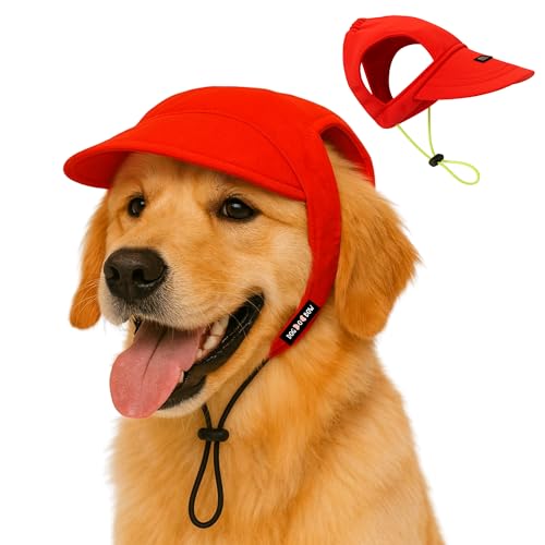 Image of Dog-O-Bow Baseball Cap for Dogs | Premium, Soft & Breathable Cap (Large)