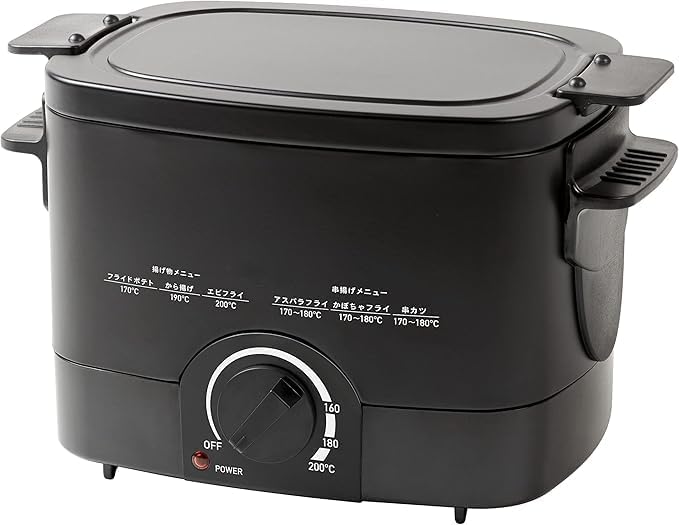 Amazon.co.jp: 電気フライヤー 揚げ物の達人 1.1L 卓上 家庭用 温度