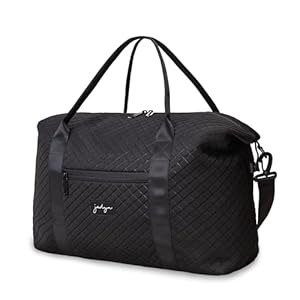 Jadyn Lola Travel Bag, Weekender/Overnight Duffel, Gym Tote Bag for Women, Men (Diamond Black)