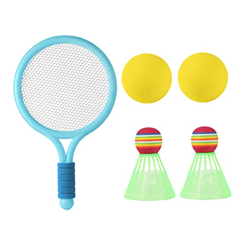 Mipcase 1juego Raquetas De Tenis y Bádminton para Juguetes con Balones para Actividades y Playa y Balones Desarrollo Infantil y Diversión