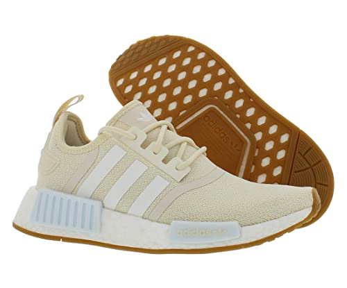 Image of adidas NMD R1 Mens Shoes Size 5, Color: Wonder White /Footwear White /Gum 3