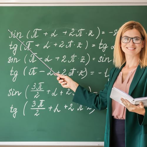 Vicloon Zeigestab Ausziehbar, 120cm Ausziehbar Teleskopstab, Rostfreier Stahl, Rutschfester Griff für Lehrer Whiteboard Tafel Zeiger für Präsentationen, Formate, Seminare