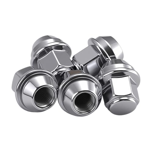 5pcs Carbon Steel Wheel Nuts Set for Ford Activa Bantam BMax CMax Edge Escape Escort Fiesta Focus Mondeo Mustang Puma Transi M12 x 1.5 Wheel Lug Nuts