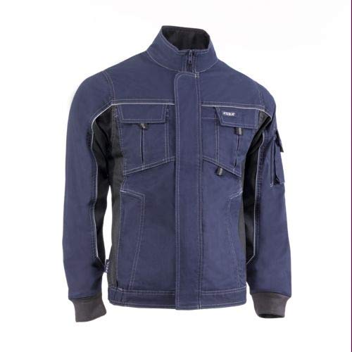 Veste multipoches extensible et résistante 260g m² bleu marine Juba taille XS