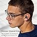 TOZO OpenEarRing True Open Ear Earbuds, Lightweight Comfort Open Ear Clip Wireless Earbuds, 40H Play Bluetooth 5.4 Headphones with Smart Digital Display Design Fit Sports Running, Workout Black