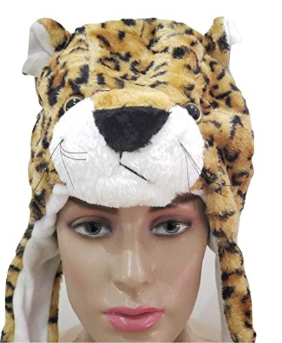Touca Gorro Bichinho Pelúcia Cosplay Onça Oncinha Fantasia