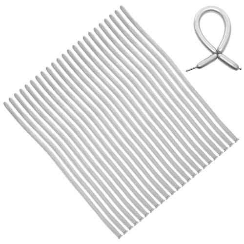 MAGICLULU 100piezas Globos Largos Metálicos Globos Cromados para Fiestas Largos Metalicos para Cumpleaños Metalicos Decorativos para Bodas de Fiesta Granel