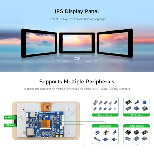 Carte ESP32-S3 pour developper des interfaces graphiques tactiles fluides - 5