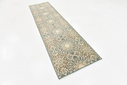 Rugs.com Mojave Collection Rug – 2' 7 x 10' Runner Multi Medium Rug Perfect for Hallways, Entryways
