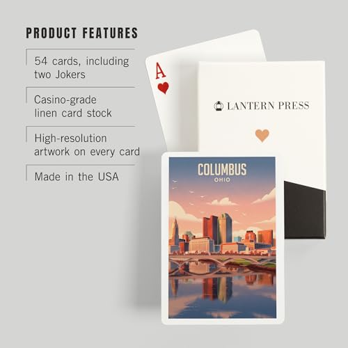 Baraja de Poker Series Columbus Ohio 52 Cartas miniatura 3